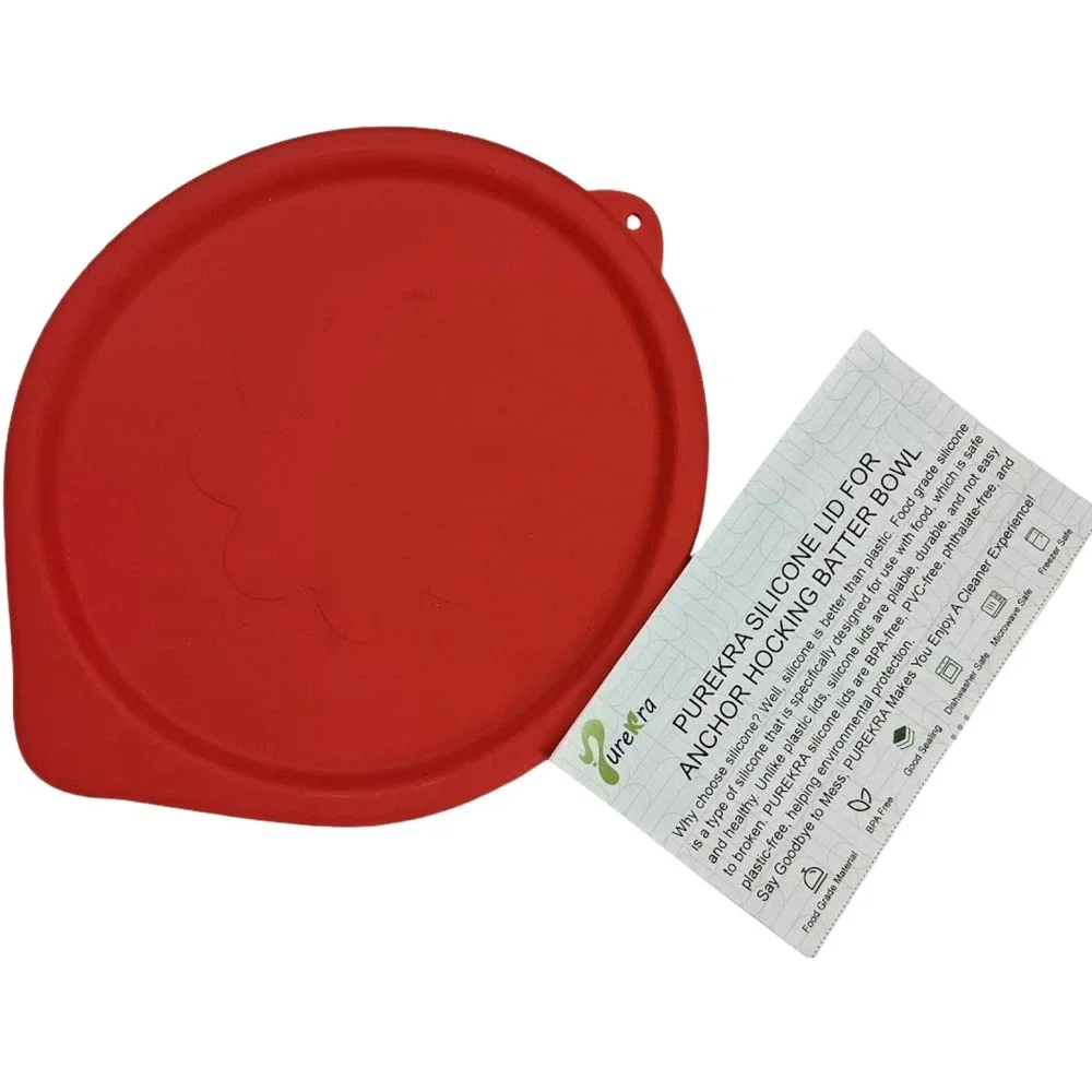 Purekra Silicone Replacement Anchor Hocking 2 Quart Batter Bowl Mixing Bowl Lid